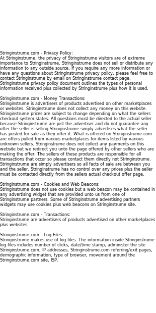 stringinstrume privacy