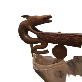 764C ALOHA Gusle Guzla Carved Wooden Musical #2