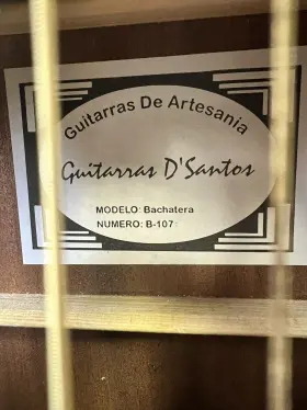 GUITAR-21 D-SANTOS GUITARS Acoustic Bachatera Electric #3