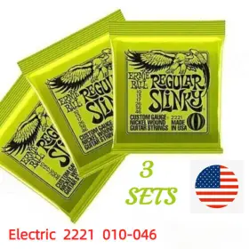 Ernie Ball 2221 3 Sets Regular Slinky 10-46 Electric Guitar Strings