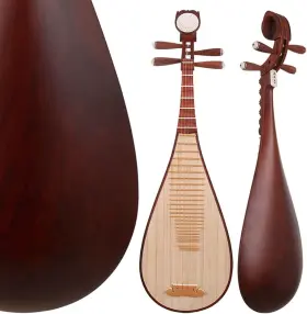 8411R FLEOR Pipa Rosewood Material Lute Musical #2