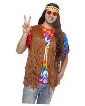 Franco 32089-xl American Novelty Company Mens Fringe Vest Multicolored X-large