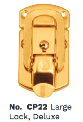 Grover/trophy Cp22 Grover/trophy Inch Just In Case Large Dlx Drawbolt Lock For Instrument Cases