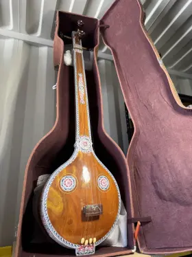 Kaayna Musicals Kms-tnp-021 54 Inch Tanpura Tambura Tanpuri 4 Main String Wood Beautiful Craft Work Case
