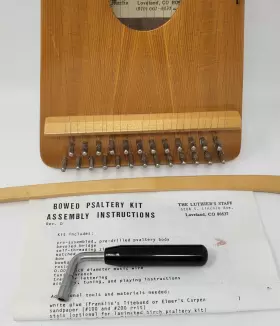 BP300-KIT LUTHIERS STAFF Bowed Psaltery Lap Harp Wood Bow #2