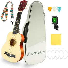 Nobrand 576203334872 21 Inch Soprano Ukulele Kit With Gig Bag Tuner Picks - Left-handed Friendly
