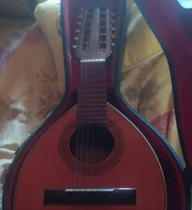 Real Musical 246-02 Bandurrianatural Finish Brown Wood Body Top