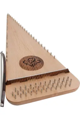 Psrbrr ROOSEBECK Baritone Psaltery Bow Right Rounded