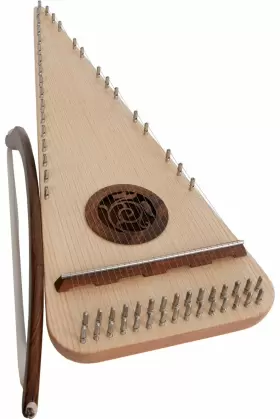 844731056086 ROOSEBECK Alto Rounded Psaltery Left