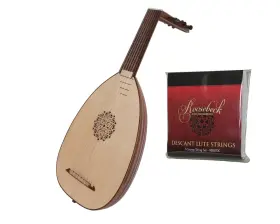 Roosebeck Lt7drsn-rbsltdc Pro Quality Deluxe 7-course Lute With Gig Bag String Set
