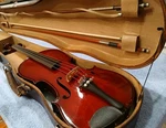 1931, Original 3/4 Vintage Violin, Wood-case 2bows By Paul A. Mangenot Luthiers. Fixed Price $999.00.