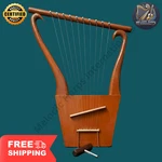 10 String King David Lyre Harp Handcrafted With Solid Rosewood Bag & Key. Fixed Price $248.49.