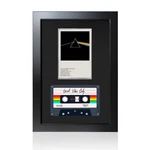 Cassette Tape And Case Display Frame With Eva Foam Lining & Black Flocked Fab.... Fixed Price $40.82.