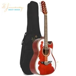 H. Jimenez El Patron Lbq4etr 10 String Bajo Quinto Acoustic Electric Guitar Red. Fixed Price $929.00.