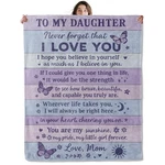 Someklly Daughter Throw Blanket Soft Cozy Lightweight Flannel Blankets With H.... Fixed Price $39.53.