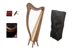 Roosebeck 29-string Minstrel Pedestal Harp W/chelby Levers, Bag & Book, 5 Panel. Fixed Price $959.99.