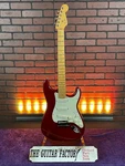 1998 Fender American Deluxe Stratocaster Mn Crimson Red Transparent W/ Hard Case. Fixed Price $1399.95.