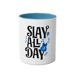 Ukulele Player Musician Teacher Holiday Gift Two-tone Coffee Mug 11oz. Fixed Price $21.50.