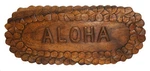 Hand Carved Solid Wood Wooden Hawaiian Plumeria Tropical Flower Lei Aloha Sign. Fixed Price $44.99.