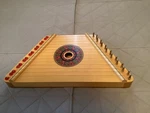 Hearthsong 15 String Lap Harp With Zippered Case & 1 Sheet Music Song Card. Fixed Price $80.00.