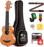 Donner 23" Concert Ukulele Mahogany Wood With Bag Strap Tuner Free Online Lesson. Fixed Price $62.24.