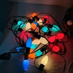 Vintage Mid Century Modern Christmas Light 5 String Set Tested Multi-color Retro. Fixed Price $89.99.