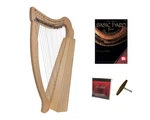 Roosebeck 19-string Pixie Harp W/ Full Chelby Levers - Book & Extra Strings. Fixed Price $440.00.