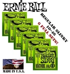 *6 Sets Ernie Ball 2221 Regular Slinky Electric Guitar Strings 10-46 (2x3 Pack)*. Fixed Price $32.98.