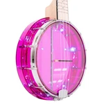 Gold Tone Light-up Little Gem Concert Banjolele, Amethyst. Fixed Price $239.99.