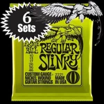Ernie Ball Regular Slinky Nickel Wound Electric Guitar Strings 10-46 2221 6 Sets. Fixed Price $29.99.