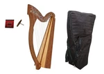 Roosebeck 29-string Minstrel Harp W/ Chelby Levers + Gig Bag Extra Strings. Fixed Price $839.99.