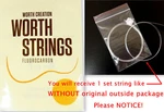Worth String Hard Type Fluorocarbon For Baritone Ukulele Clear Color 1 Set Cb. Fixed Price $15.00.