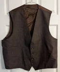 Franco Masoma W Loro Piana Italy Summertime Fabric Brown Lined Vest Mens Xxl. Fixed Price $49.99.