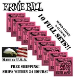*10 Pack Ernie Ball Super Slinky 9-42 Electric Guitar Strings 2223 (10 Sets)*. Fixed Price $52.95.