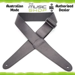 Australian Made Dsl 2.5" Black Leather Guitar Strap With Slider - Dcm25-black. Fixed Price $50.26.